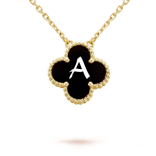 black neclace letter a dp  for social media applications profile pic