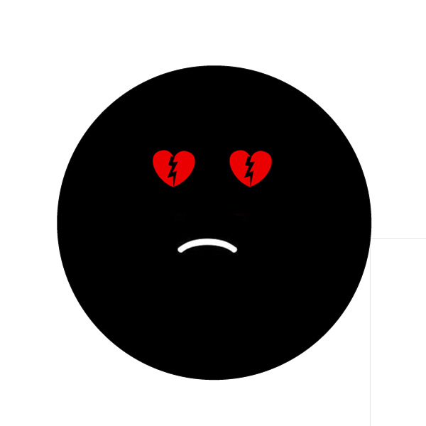 black sad emoji