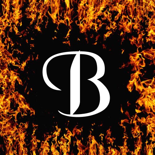 B name fire background dp 