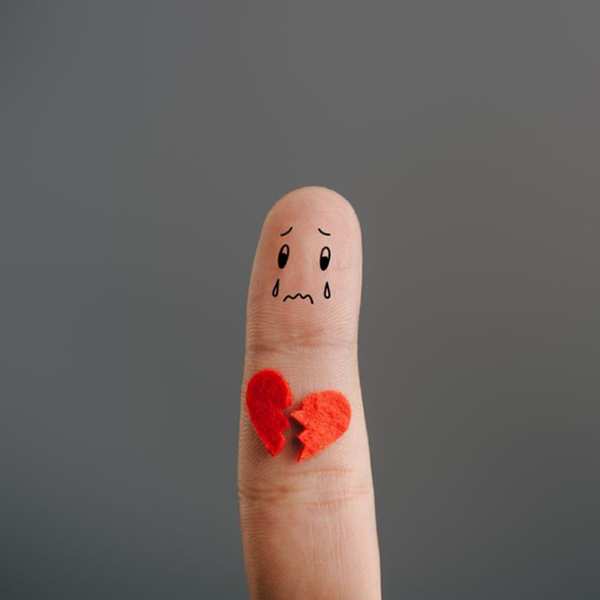 Sad Finger emoji 