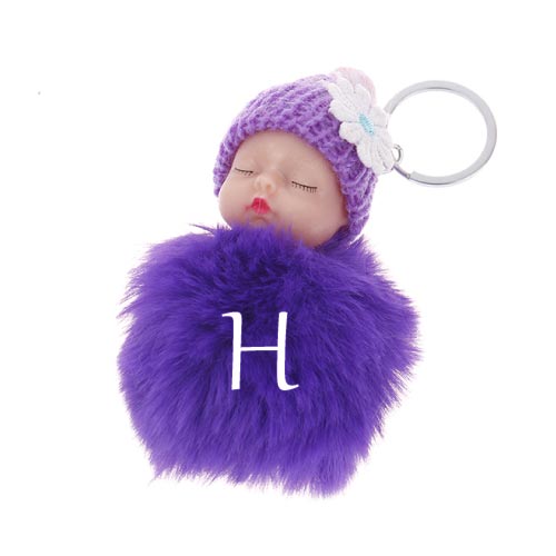 H name dp - baby keychain