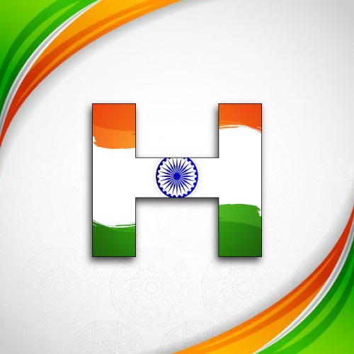 h name dp - Beautiful Indian flag 
