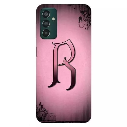 R name photo - pink mobile cover with R