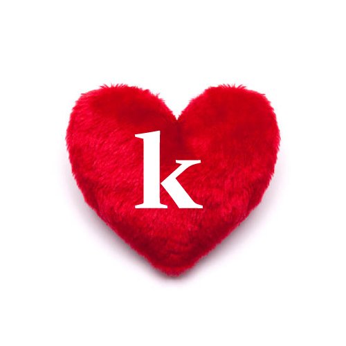 K love dp - pillow heart