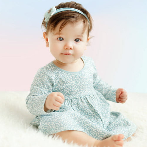 Baby Girl Dp - cute baby in beautiful dress 