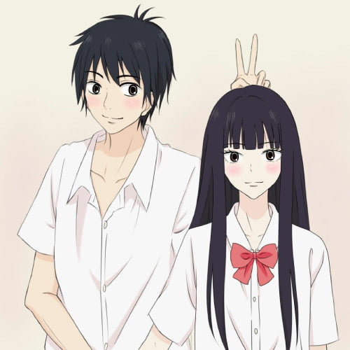 Cartoon Anime Dp - cute background couple anime