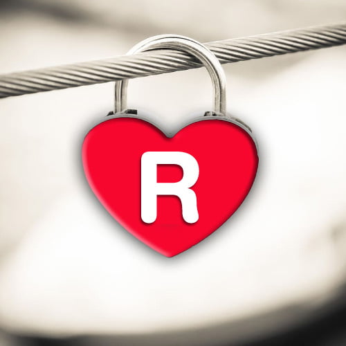 R name dp - heart lock R