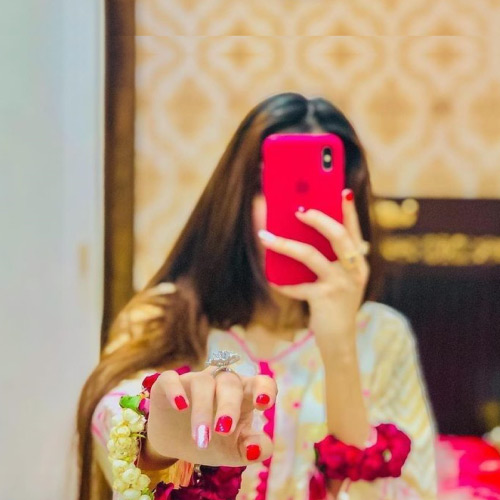 beautiful girl hiding face with mobile dp for WhatsApp and Instagram 