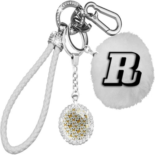 R name photo - butterfly holder key R 