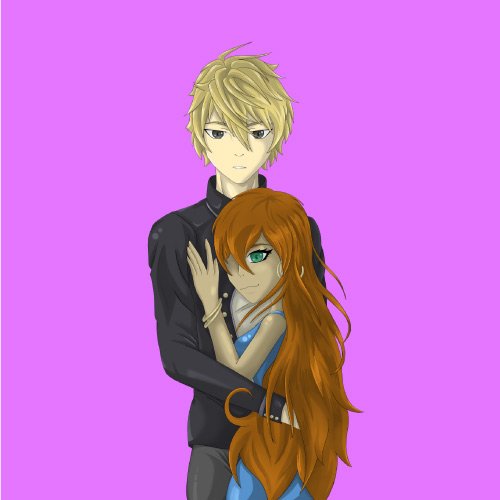 Anime Boys and Girls Dp - hugging couple anime pic