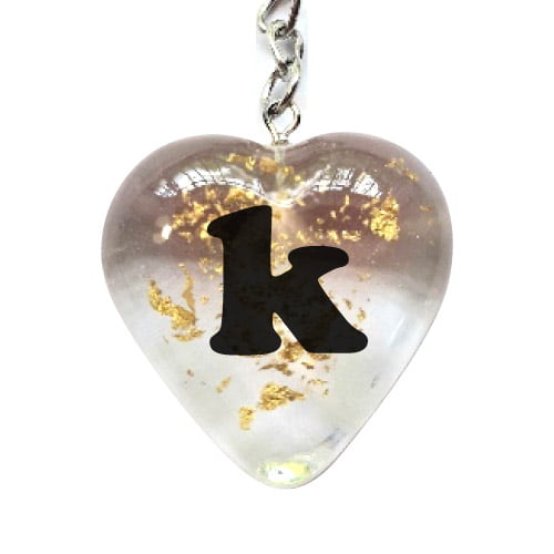Stylish k love dp - heart keychain