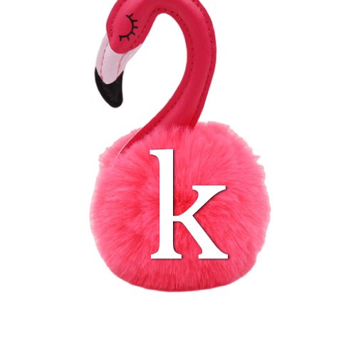 K name dp - pink duck keychain