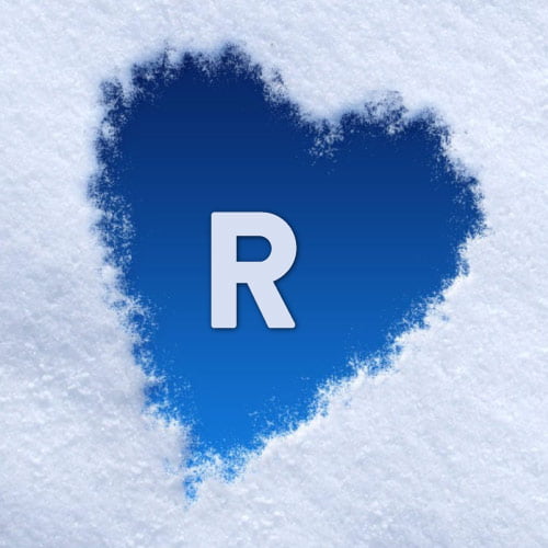 R name photo - clouding heart R 