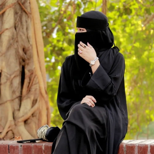 hijab profile pic - black burka hijab girl 