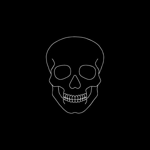 Black Dp For Boys - skull pic black