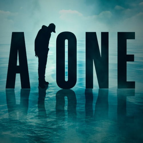 Alone Dp pic - Text with Alone creativity