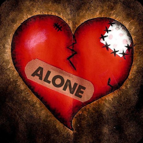 Alone dp - Broken heart