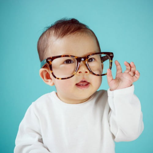 cute baby dp - baby with glasses dp
