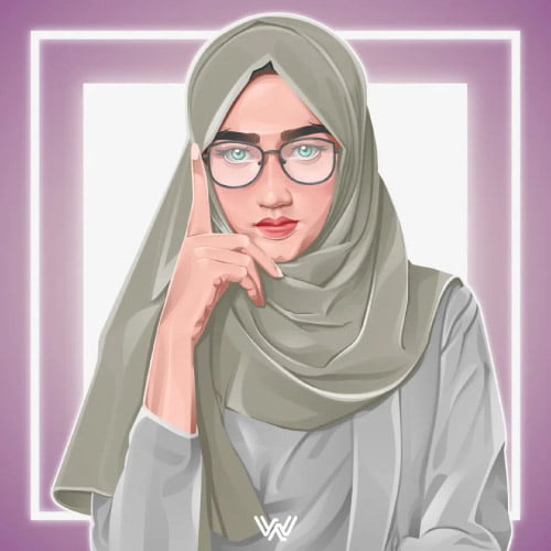 hijab dp pic - unique girl 