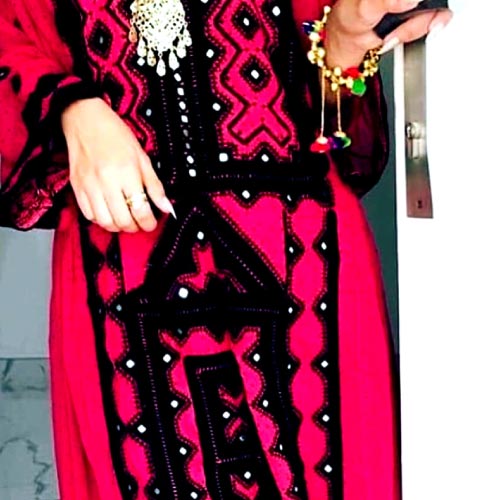 Balochi Dress Dp - baloch lady pink dress