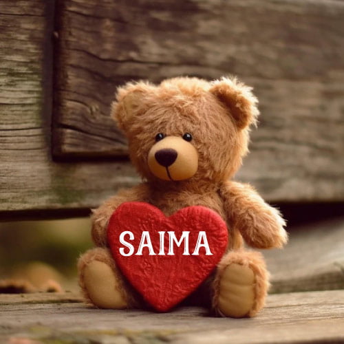 Saima Dp - bear hand heart