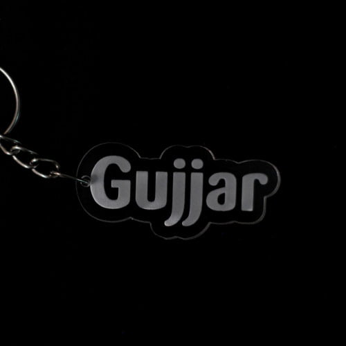 Gujjar Dp - black background keychain photo