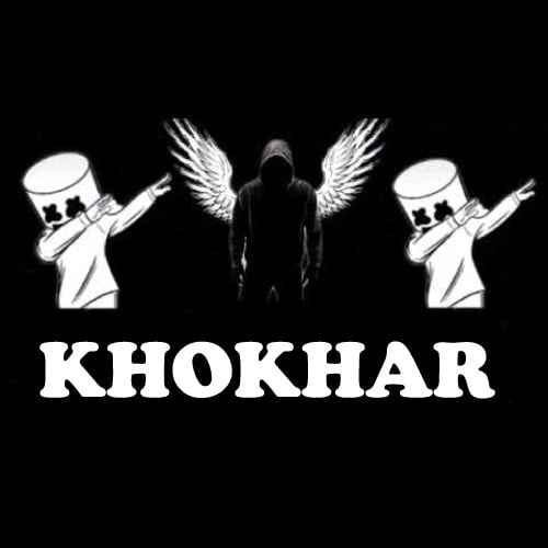 Khokhar Wallpaper - black background white color icon 