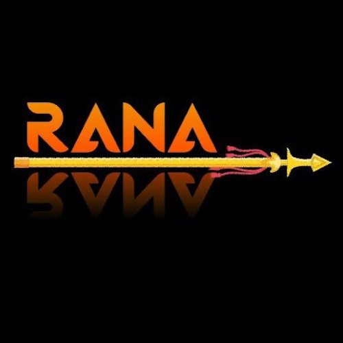 Rana Dp - black color background text color gradient pic