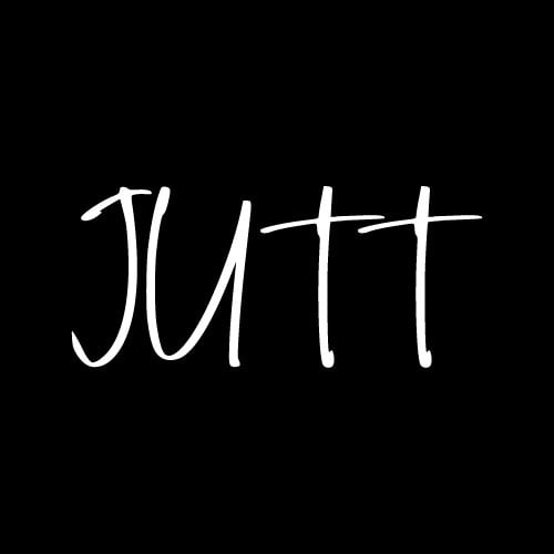 Jutt Dp - black color background white color text pic