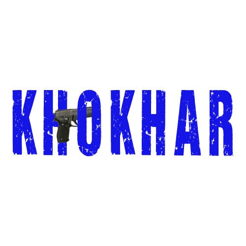 Khokhar Dp - blue color text pic