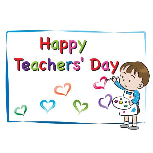 Teachers Day DP - boy heart draw pic
