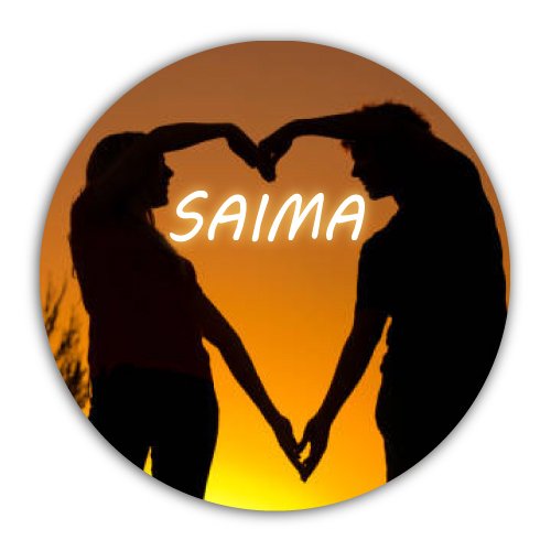 Saima Dp - circle heart