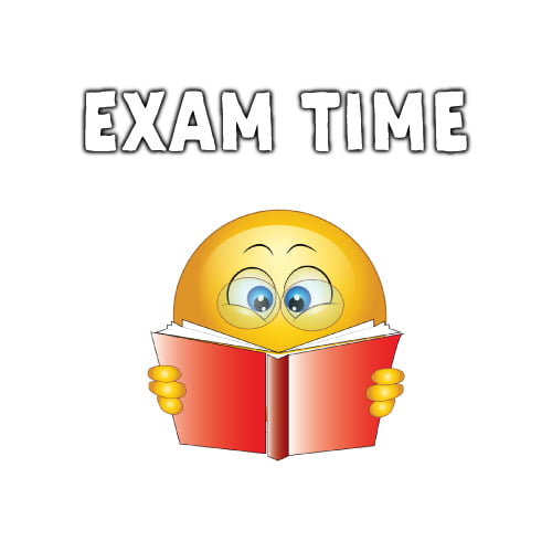 Exam Dp - emoji read book photo