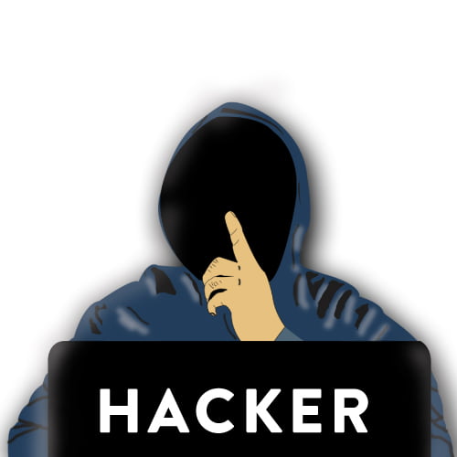 Hacker Photo Dp - finger on mouth pic
