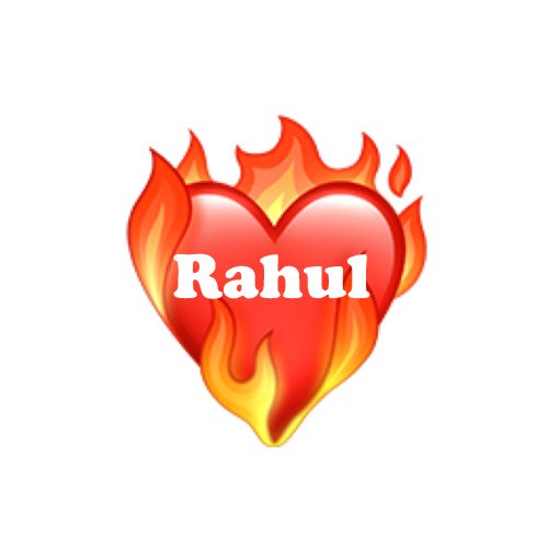 Rahul Dp - red fire heart
