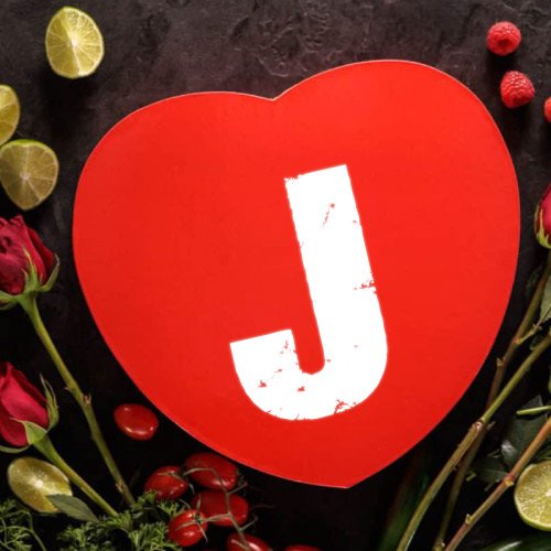 J Name Dp - flower background heart
