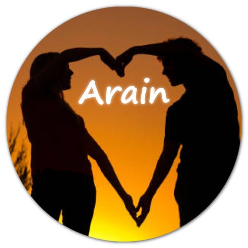 Arain dp - girl boy in circle heart pic