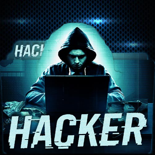 Hacker Dp - glowing background