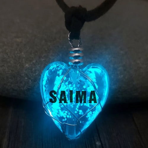 Saima Dp - glowing necklace