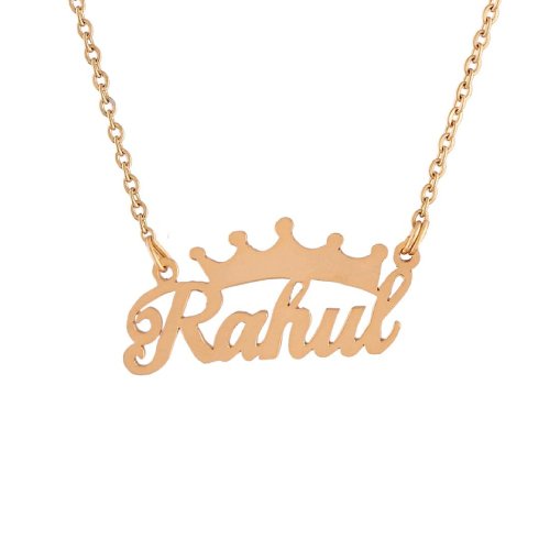 Rahul Dp - golden necklace