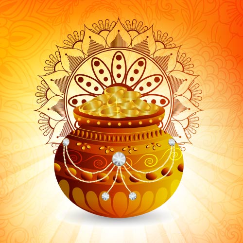 Happy Dhanteras Images - good look glowing background gradient color pic