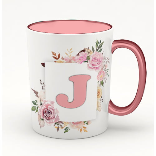 J Name Dp - good look mug flower