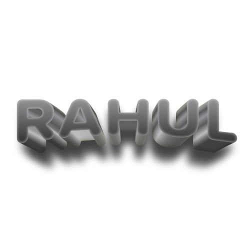 Rahul Dp - gray color font