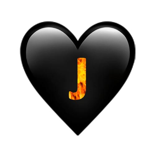 J Name Dp - heart fire