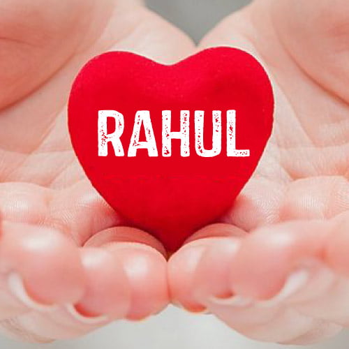 Rahul Dp - red heart in hand