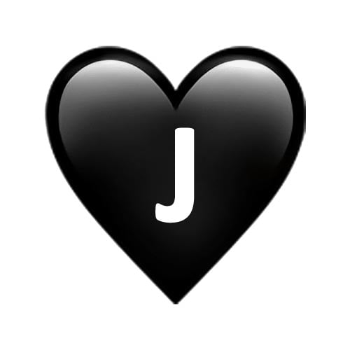 J Name Dp - heart lovely