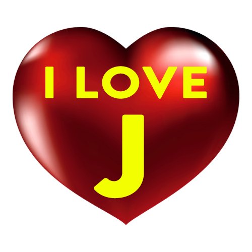 J Name Dp - 3d heart 