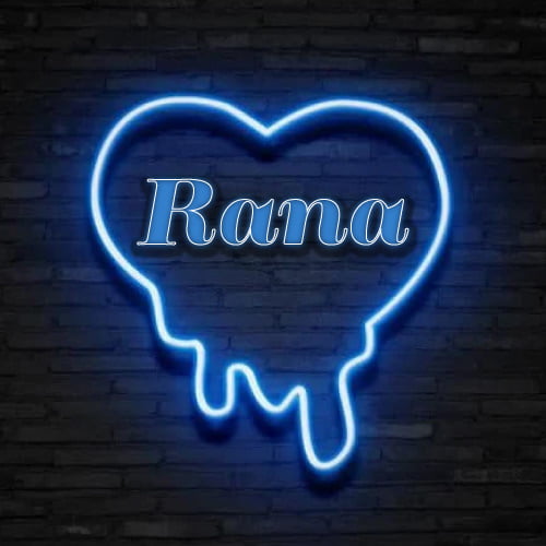 Rana Dp - neon heart on wall pic