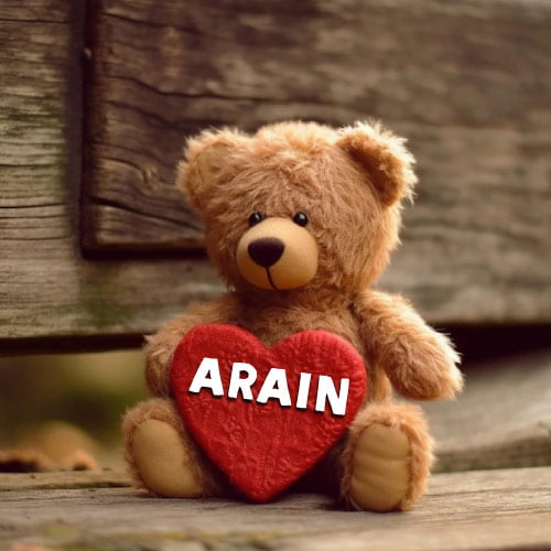 Arain dp - nice look bear hand heart