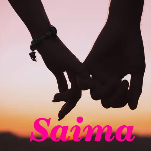Saima Dp - nice pic pink color text